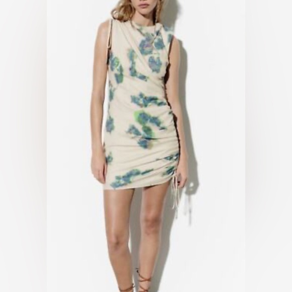 Zara Medium Multicolor Floral Dress - Picture 1 of 7